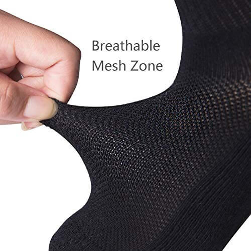 Ultra Soft Unisex Anti-bacterial Bamboo Crew Socks, 6 Pairs - md-diab